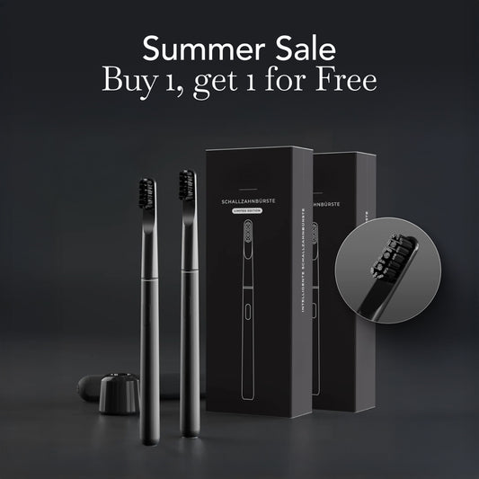 2x FLOS Premium Black Electric Toothbrush